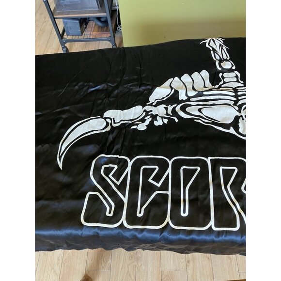 Vintage Black Flag/Banner Silk Wall Tapestry - Scorpions - Picture 3 of 10